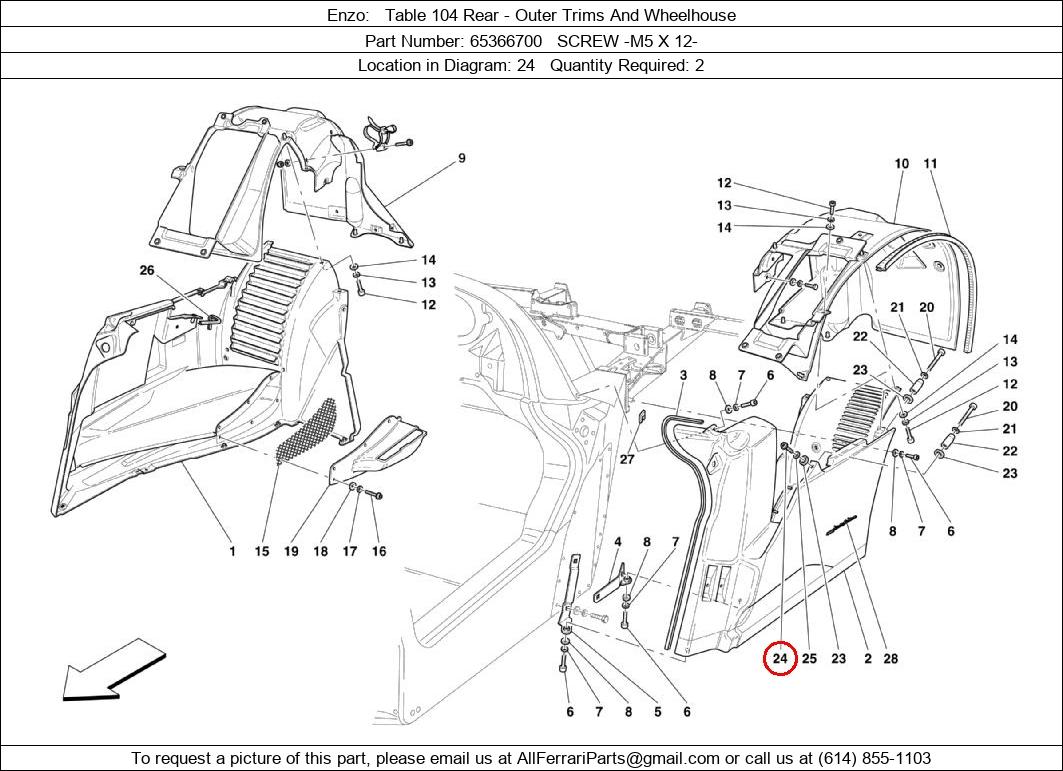 Ferrari Part 65366700