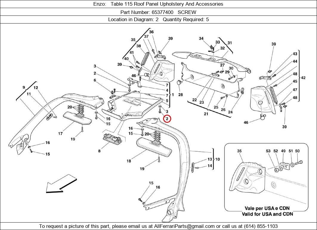 Ferrari Part 65377400