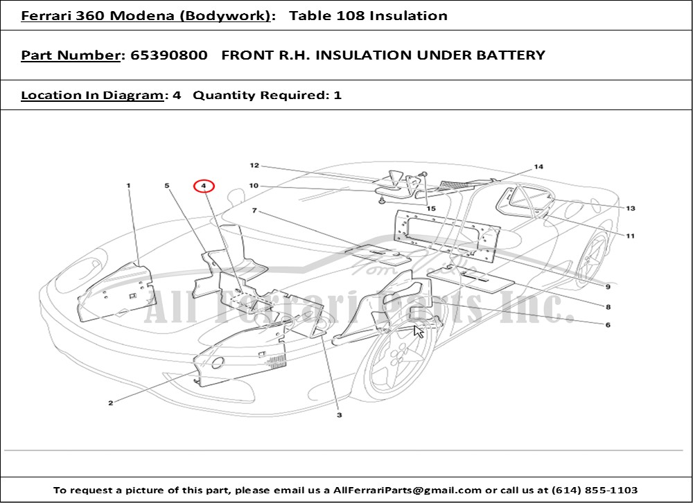 Ferrari Part 65390800