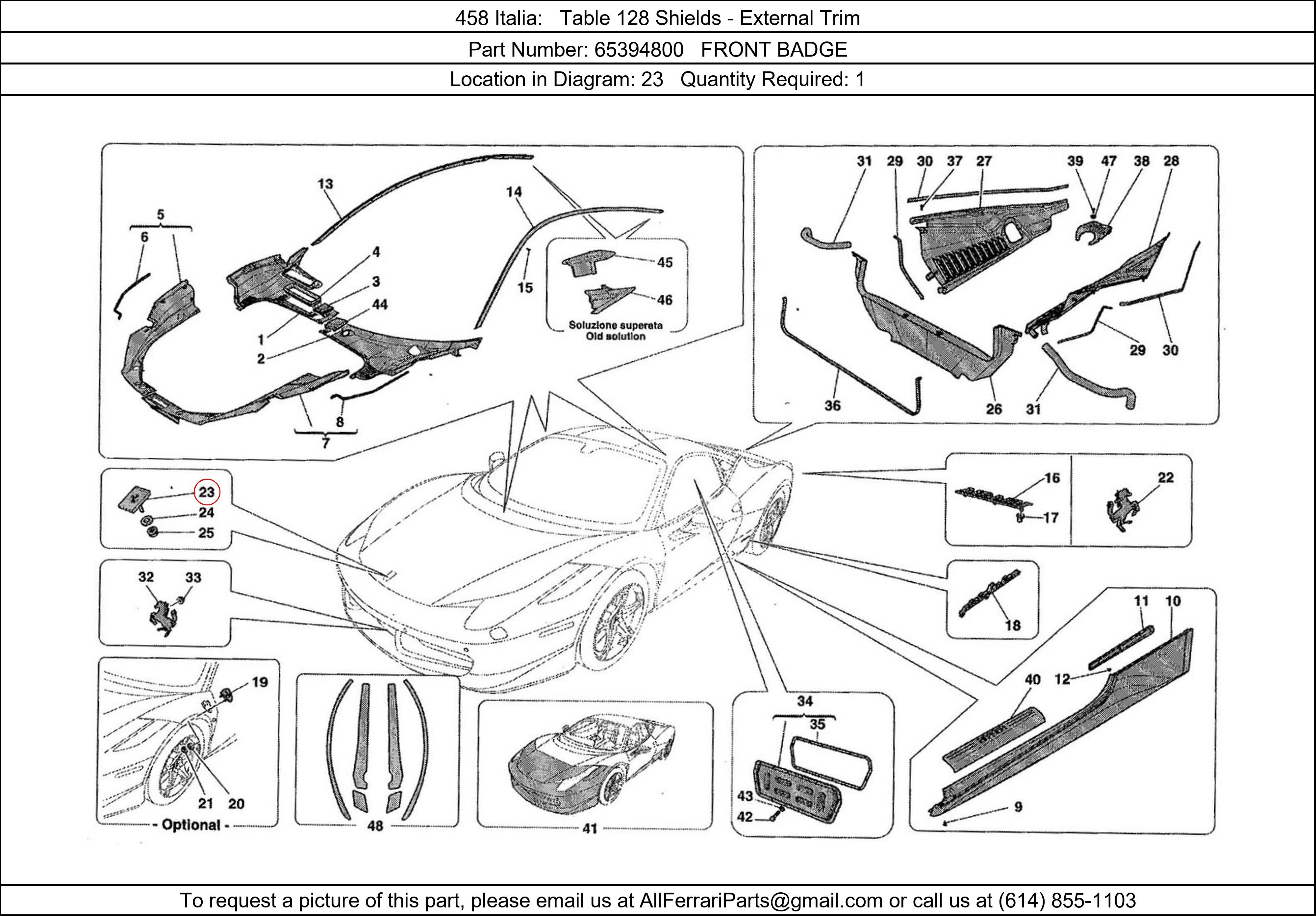 Ferrari Part 65394800