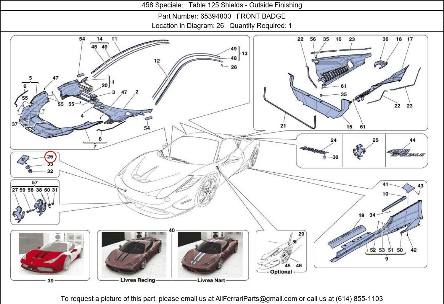 Ferrari Part 65394800