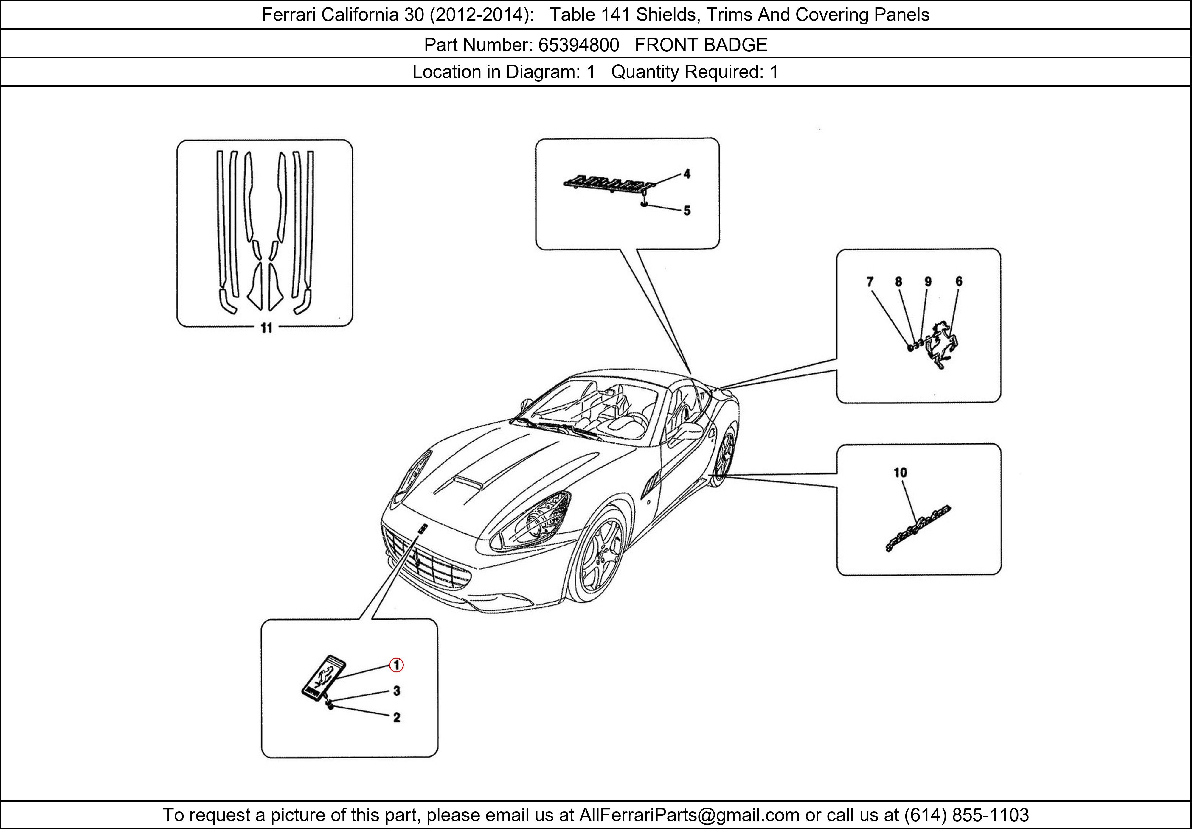 Ferrari Part 65394800