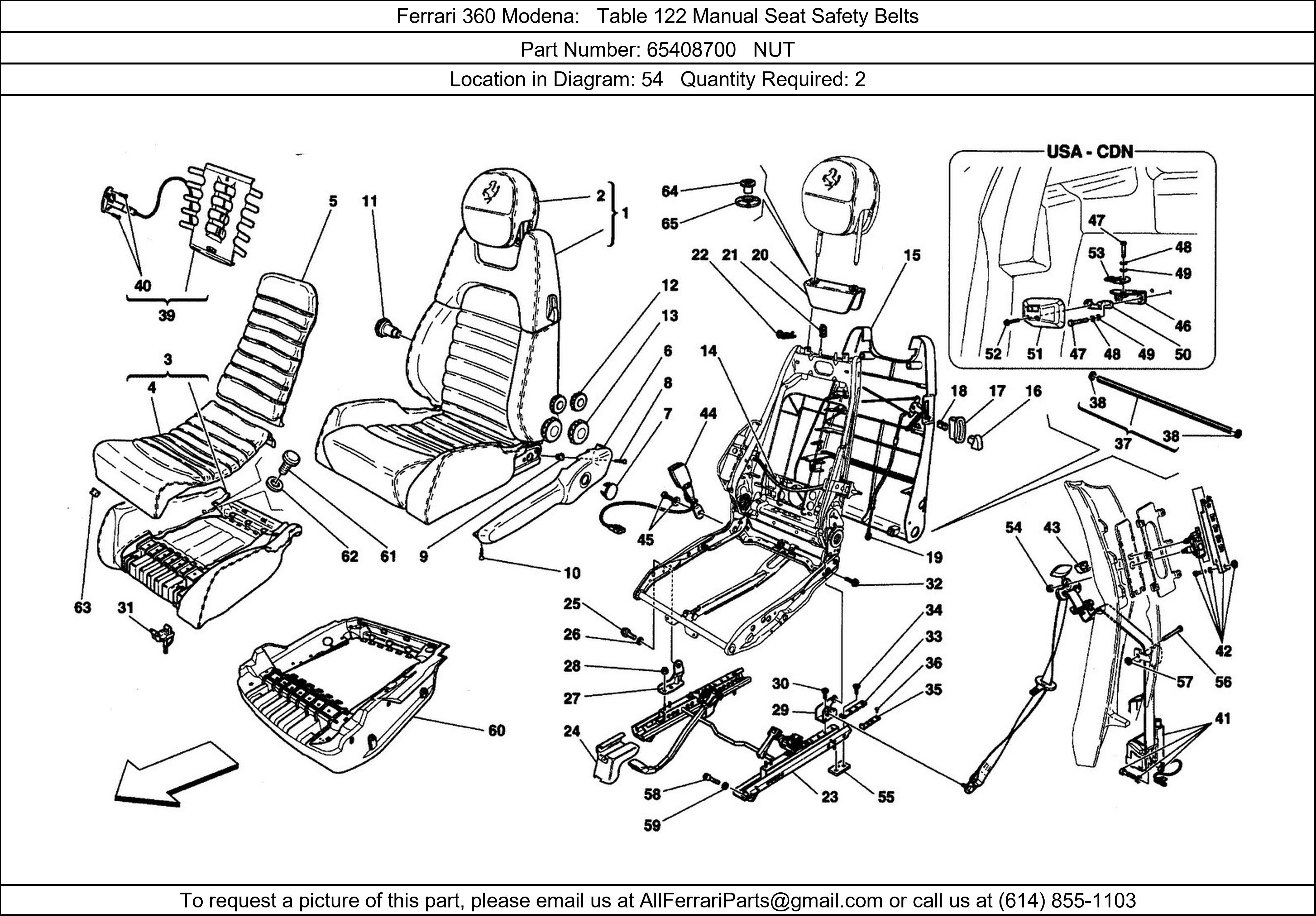 Ferrari Part 65408700