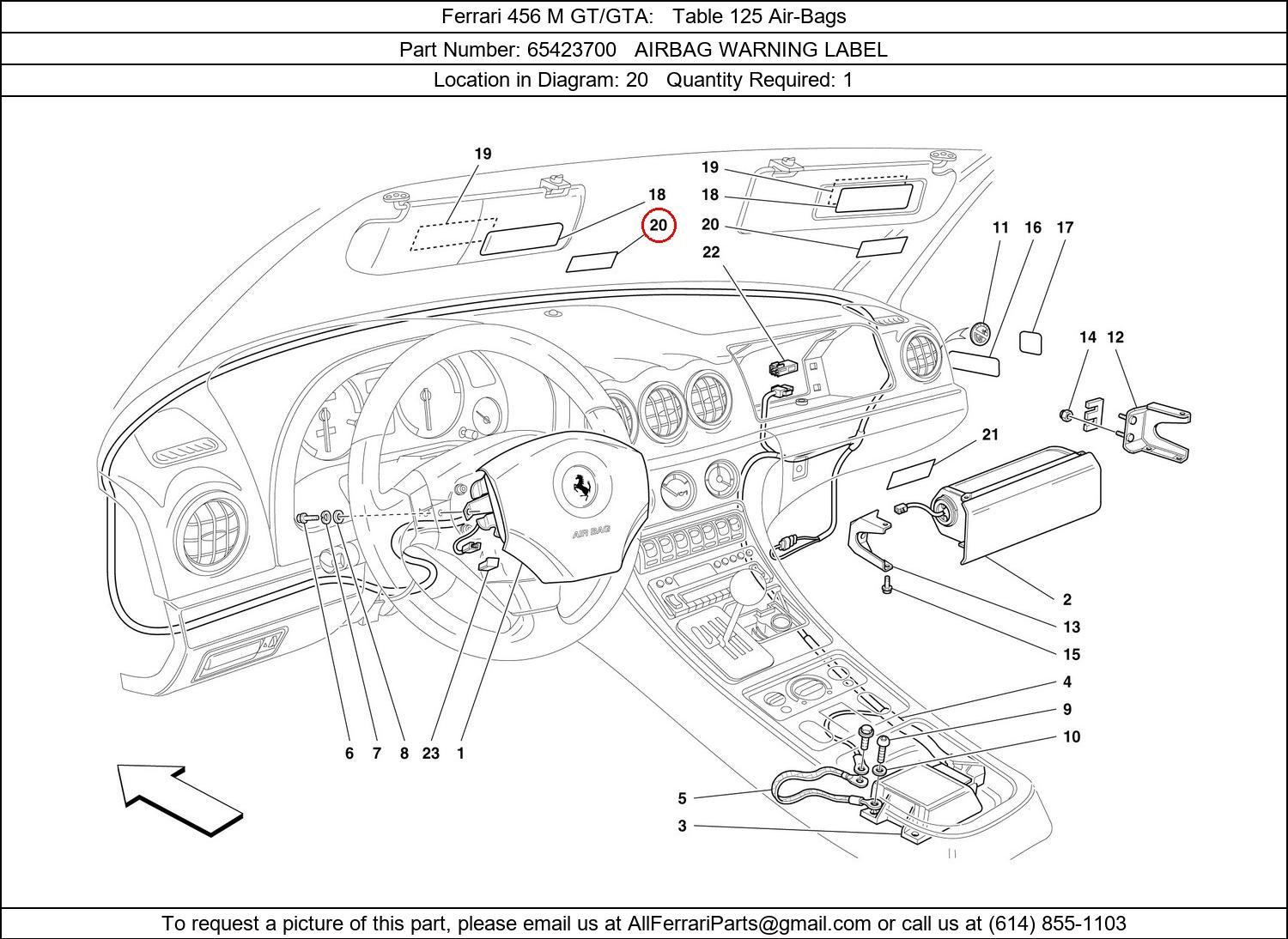 Ferrari Part 65423700