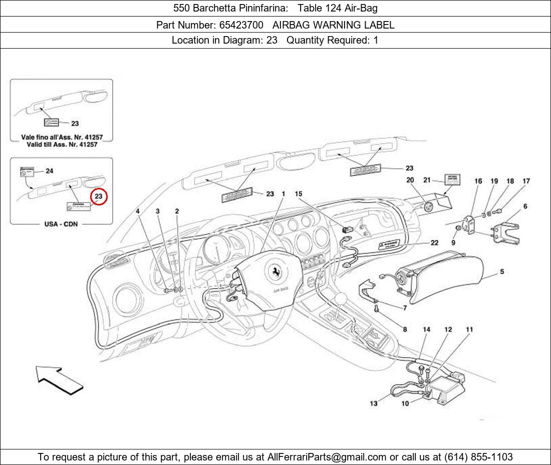 Ferrari Part 65423700