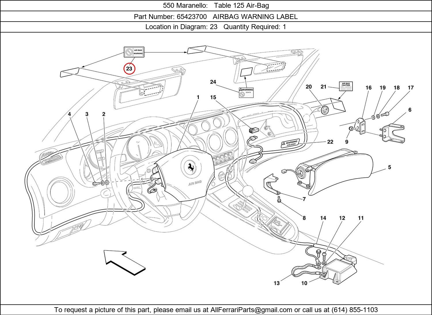 Ferrari Part 65423700