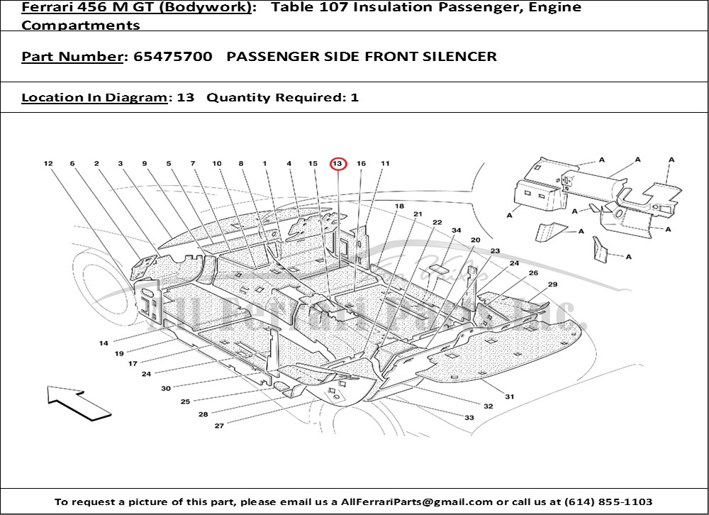 Ferrari Part 65475700