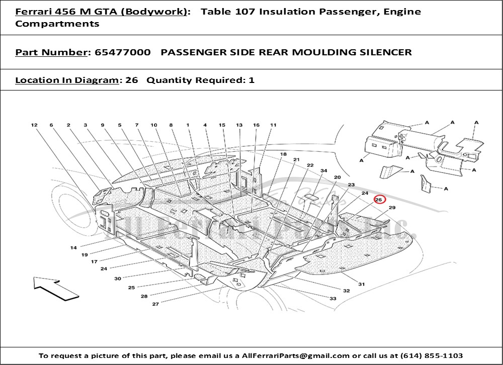 Ferrari Part 65477000