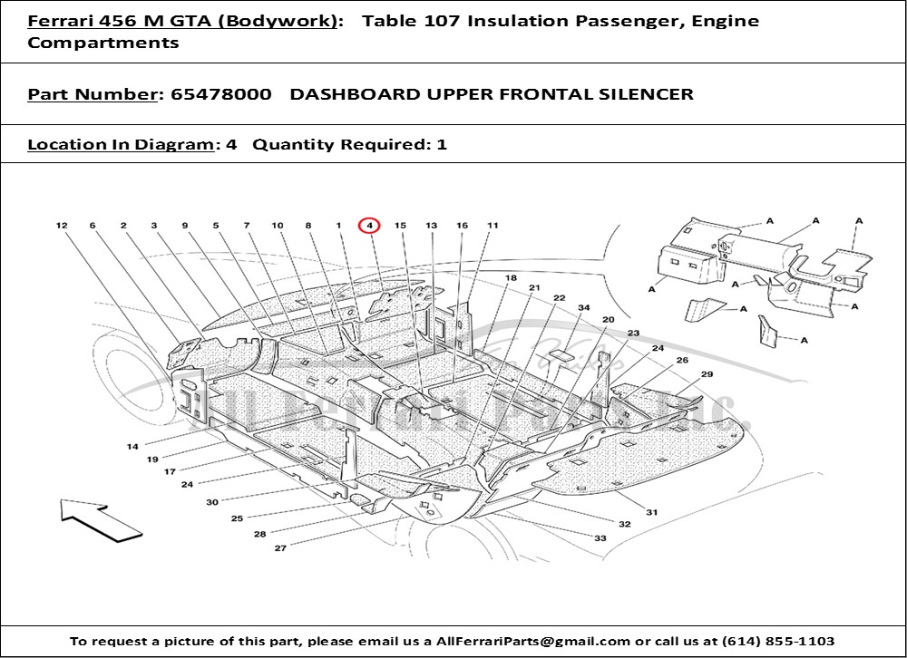 Ferrari Part 65478000