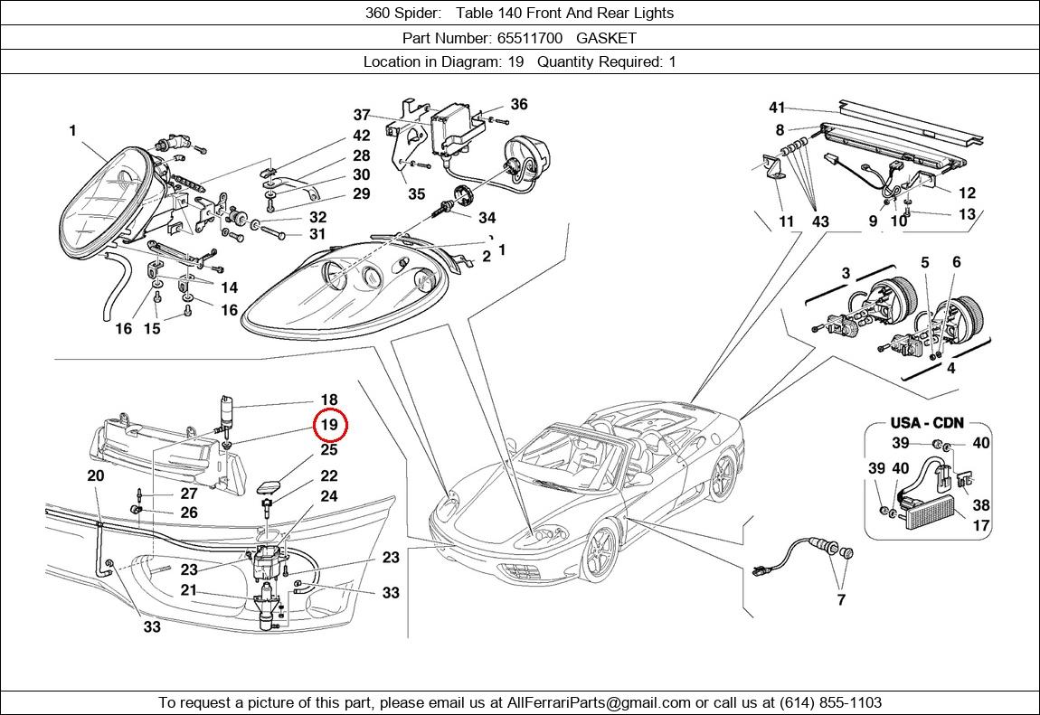 Ferrari Part 65511700