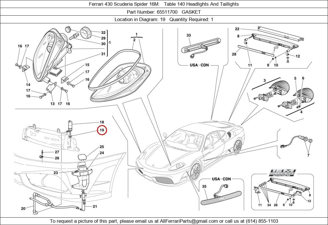 Ferrari Part 65511700