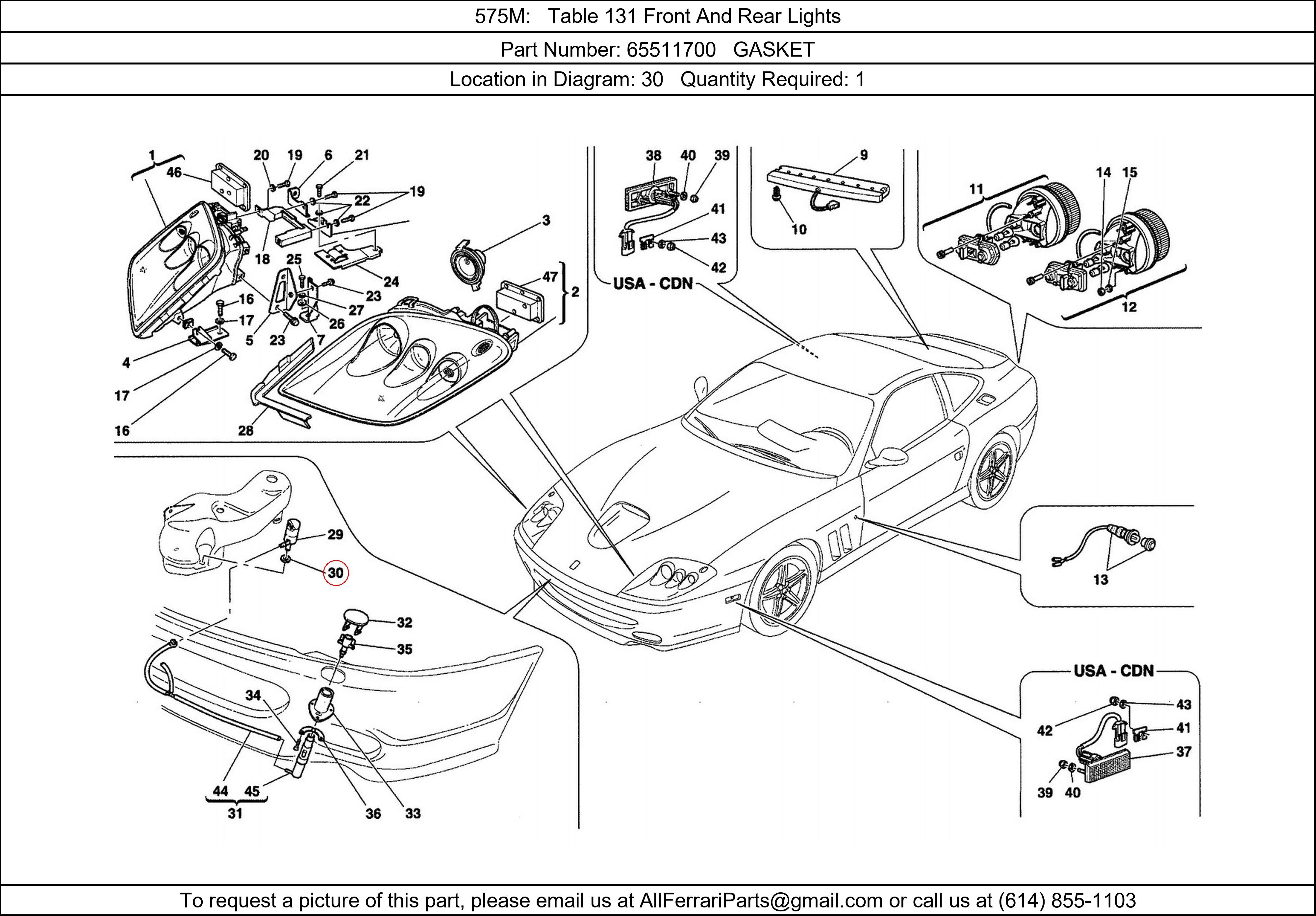 Ferrari Part 65511700