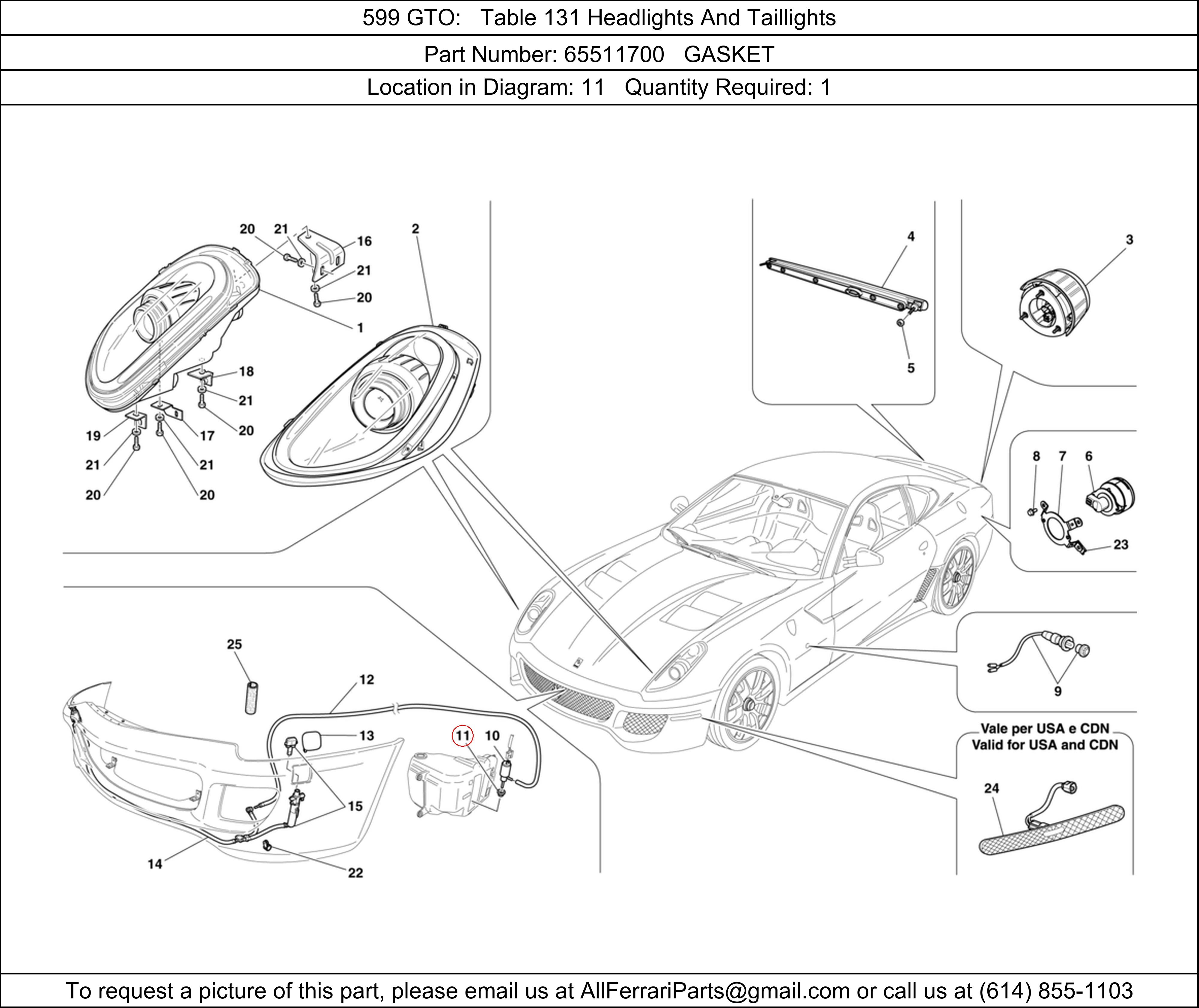 Ferrari Part 65511700