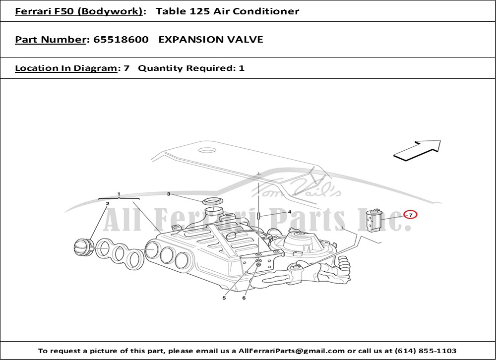 Ferrari Part 65518600