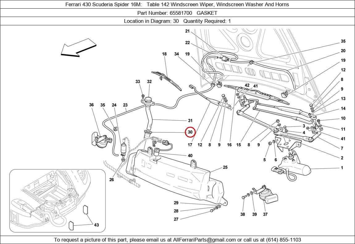 Ferrari Part 65581700
