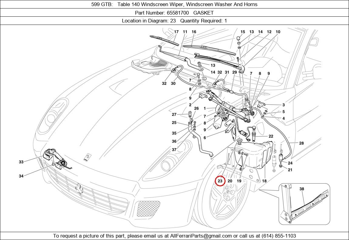 Ferrari Part 65581700