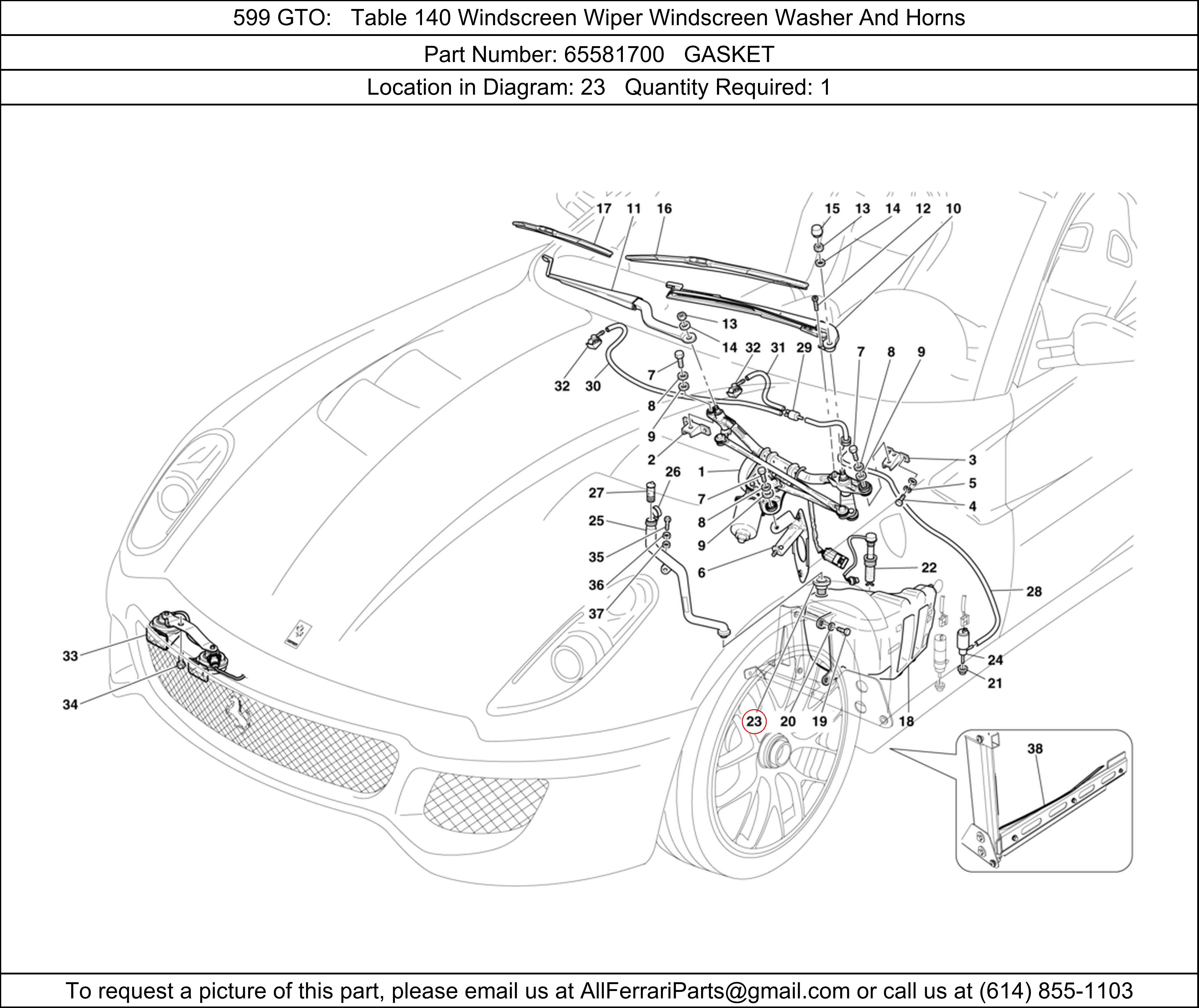 Ferrari Part 65581700