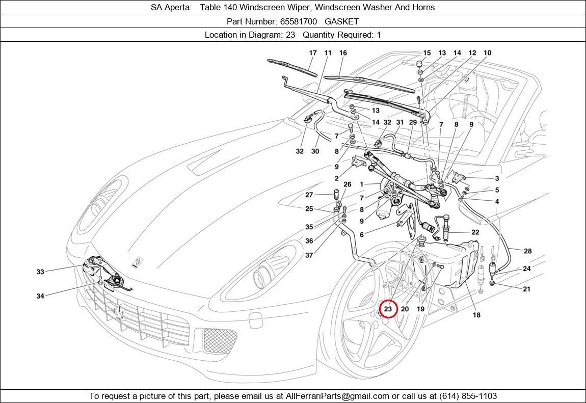 Ferrari Part 65581700