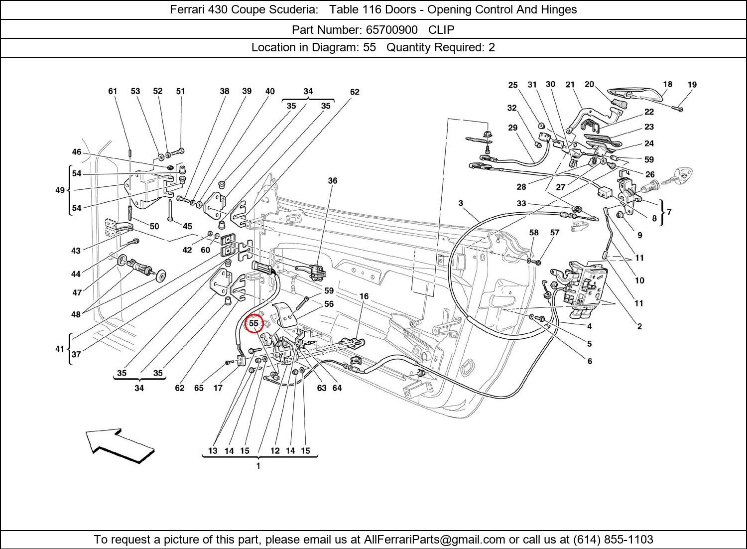 Ferrari Part 65700900