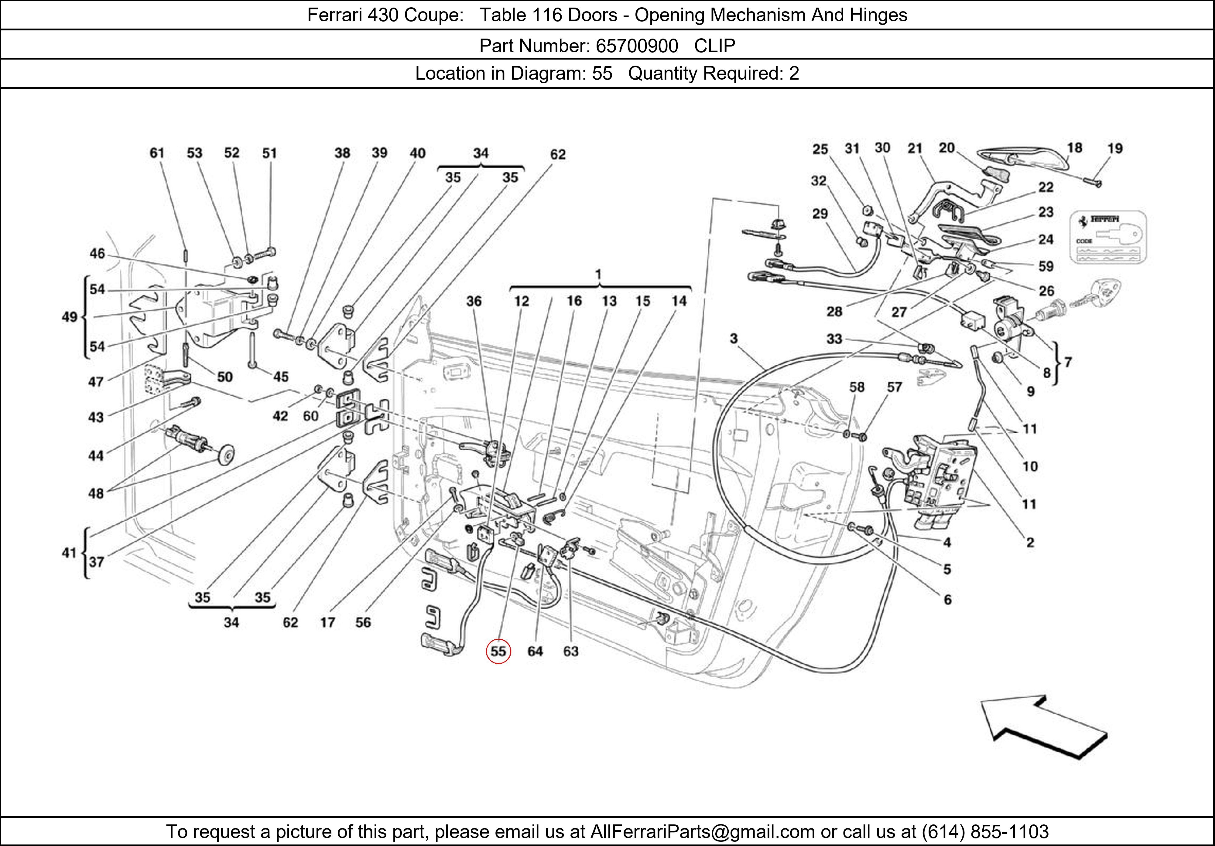 Ferrari Part 65700900