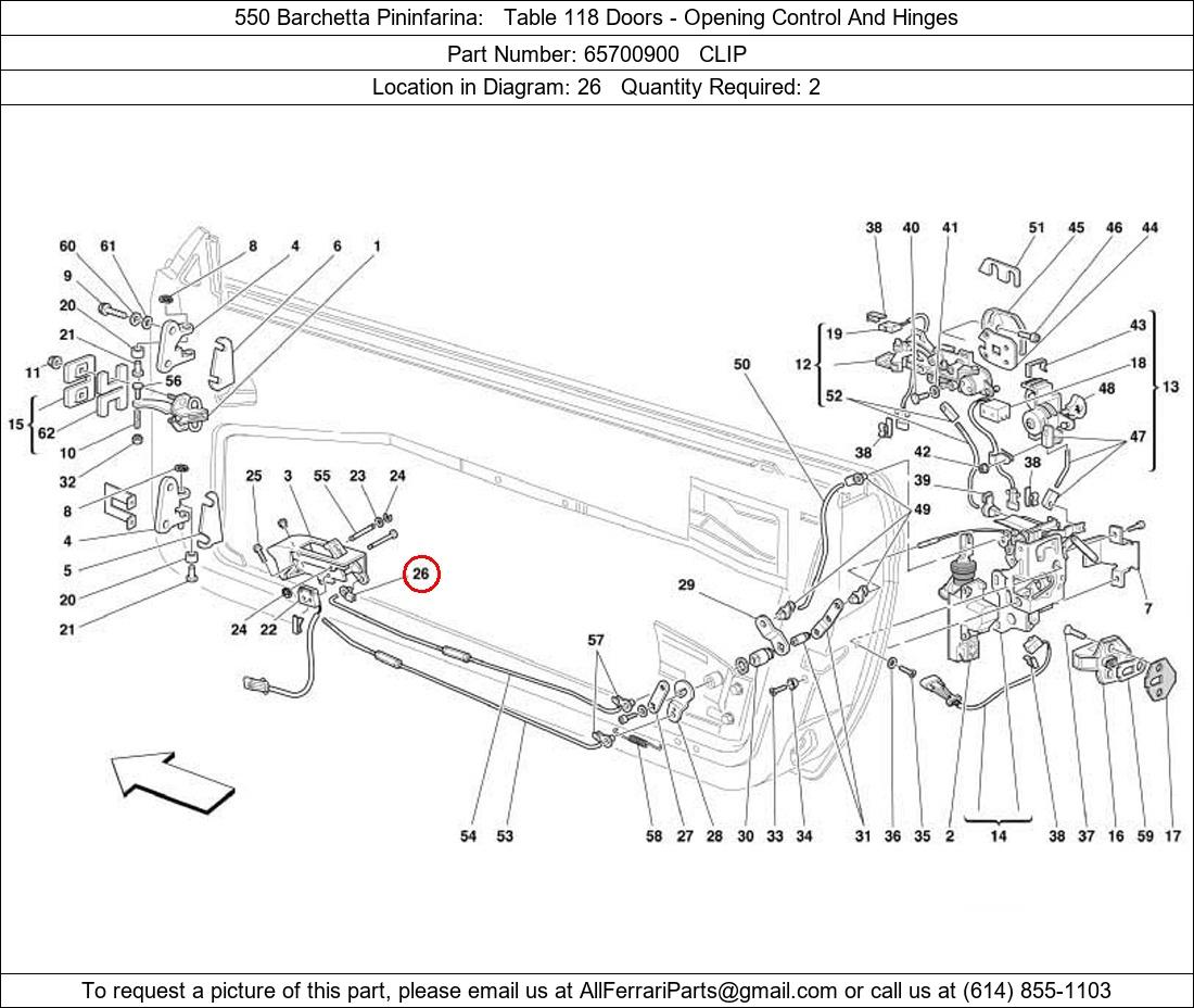 Ferrari Part 65700900