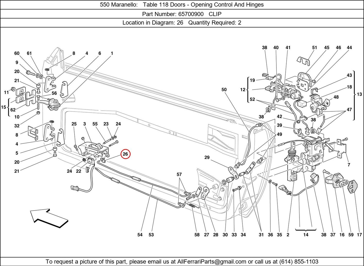 Ferrari Part 65700900