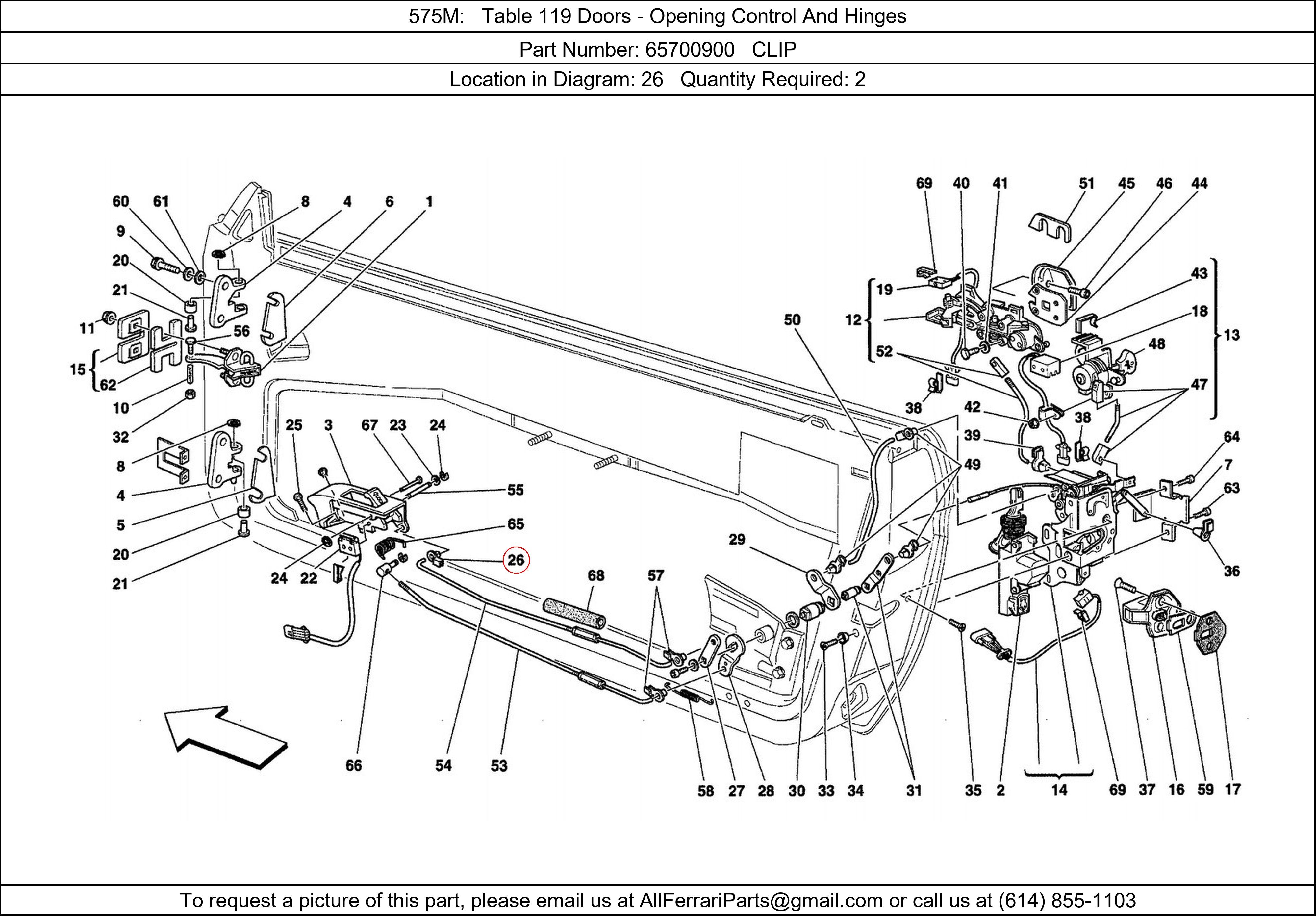 Ferrari Part 65700900