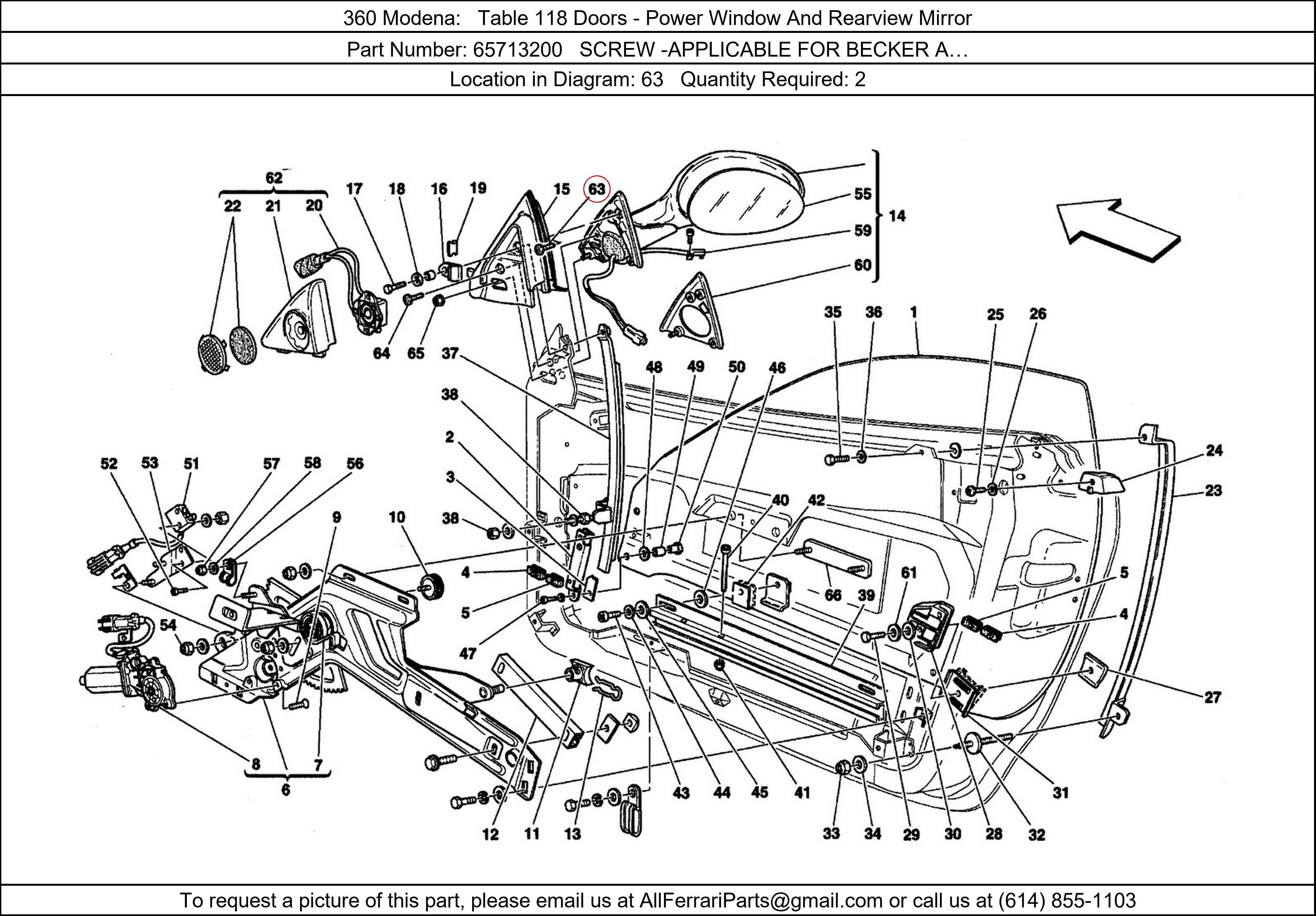 Ferrari Part 65713200