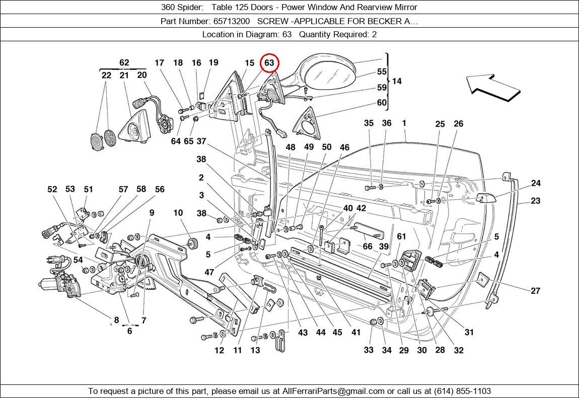 Ferrari Part 65713200