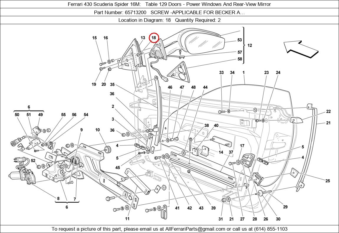 Ferrari Part 65713200