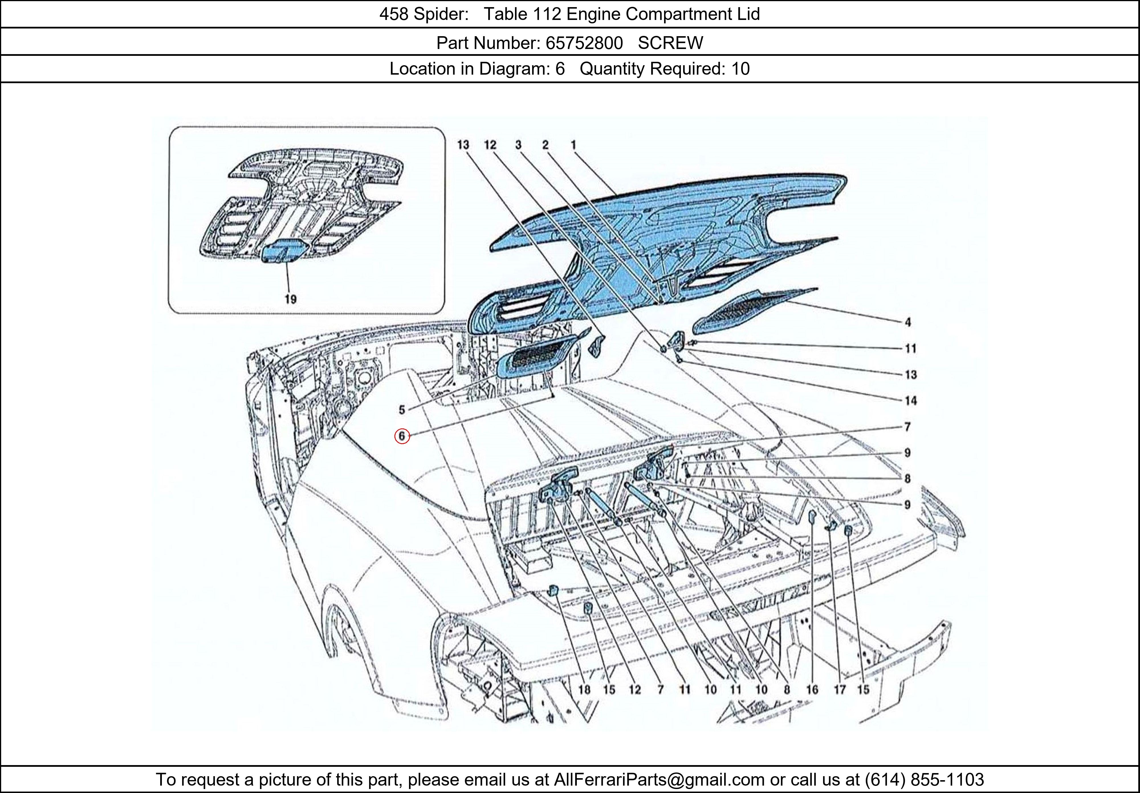 Ferrari Part 65752800