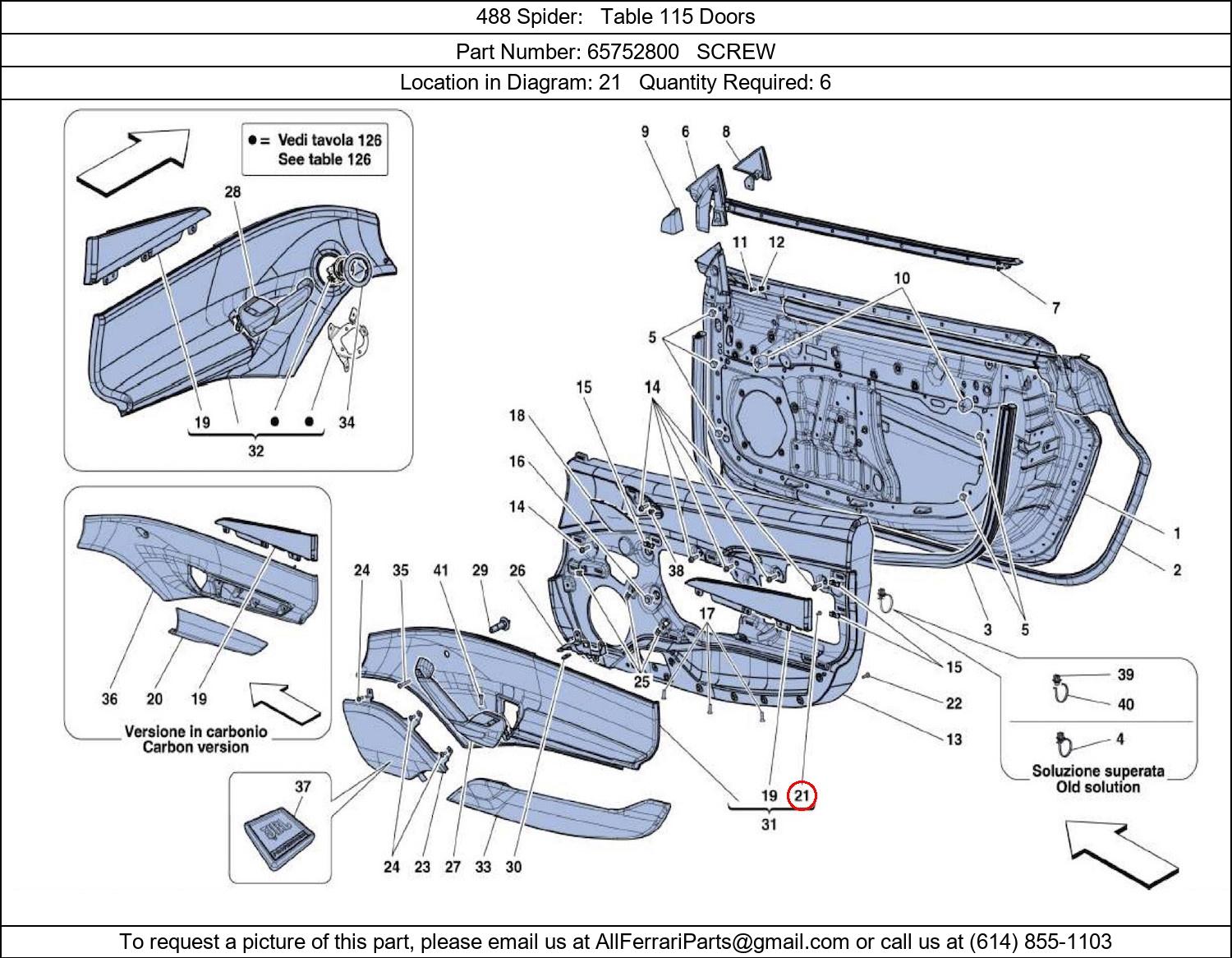 Ferrari Part 65752800