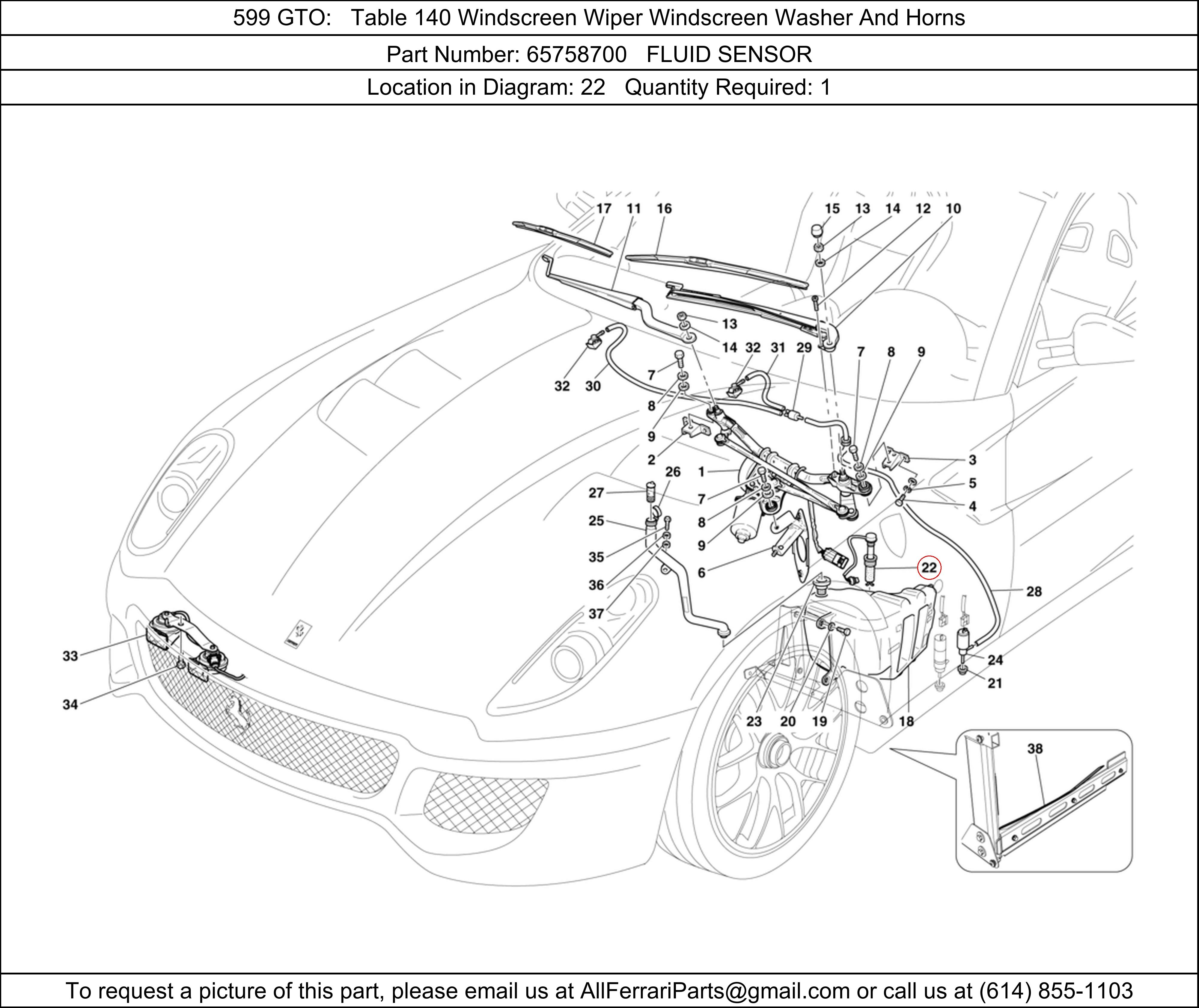 Ferrari Part 65758700