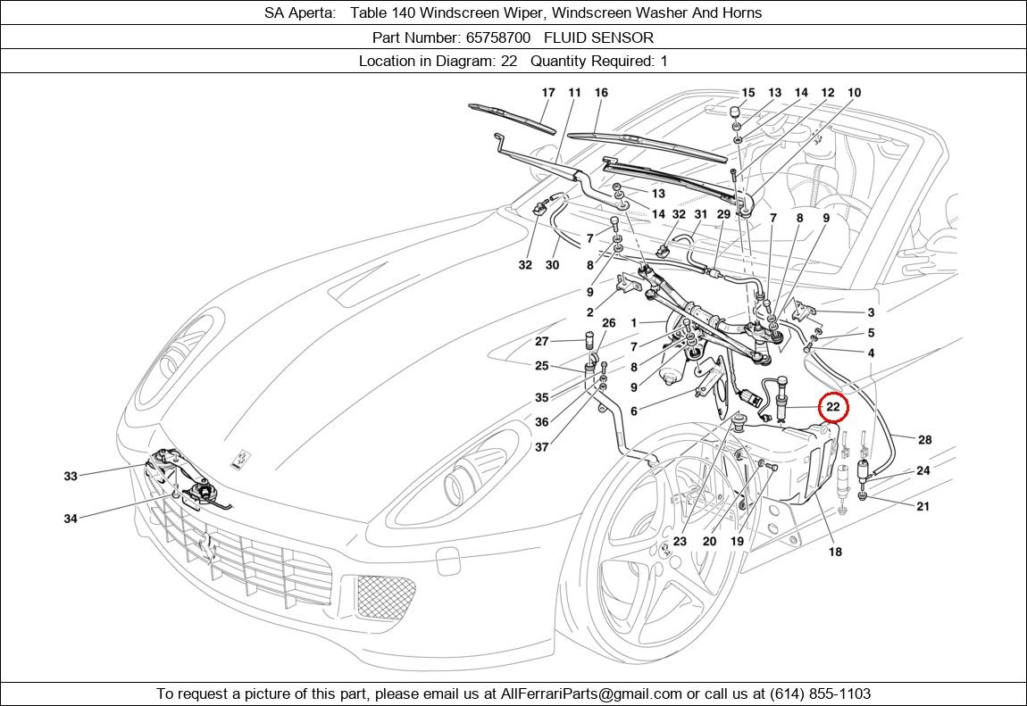 Ferrari Part 65758700