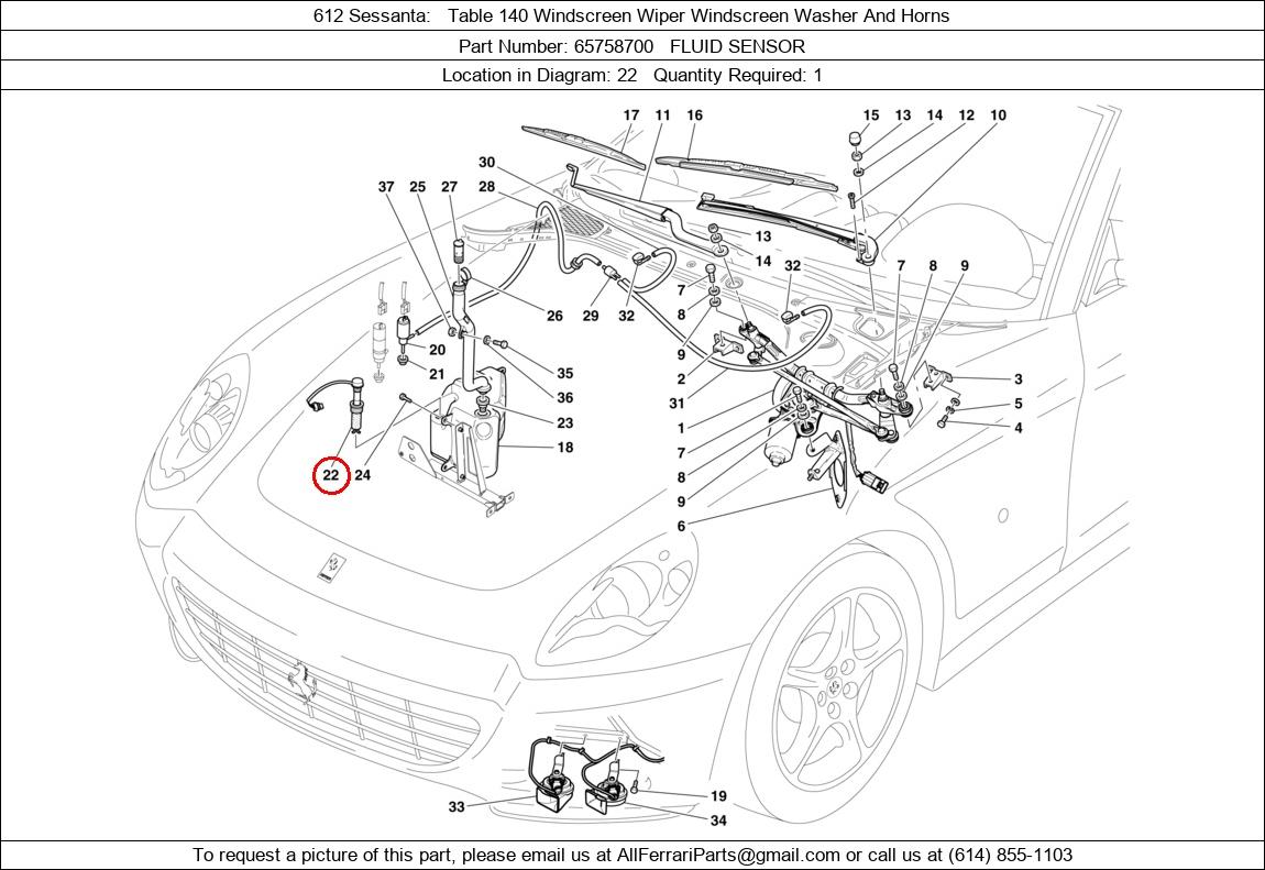 Ferrari Part 65758700