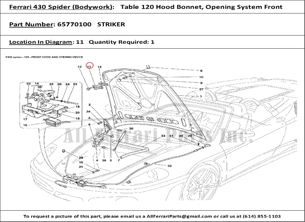 Ferrari Part 65770100