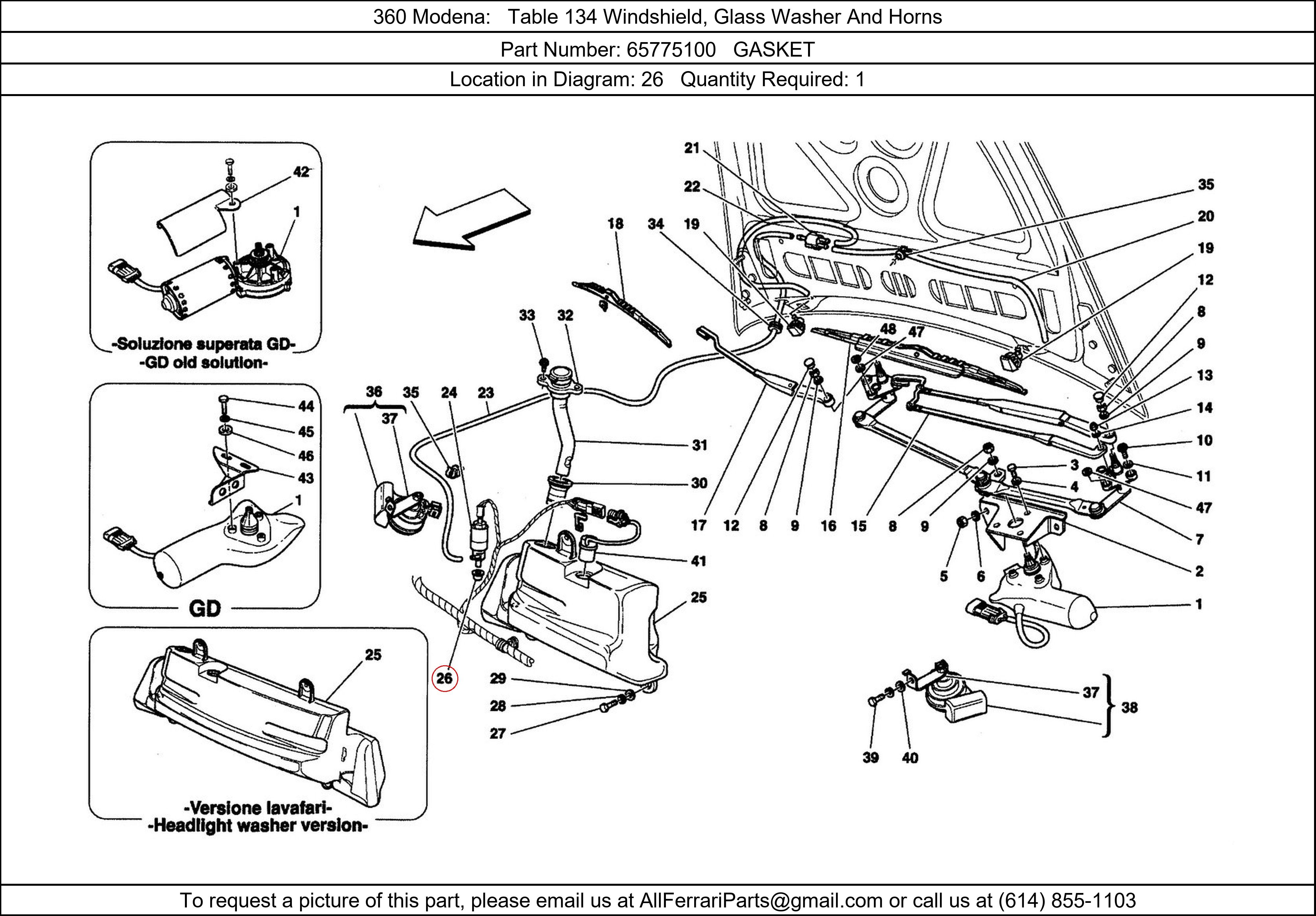 Ferrari Part 65775100