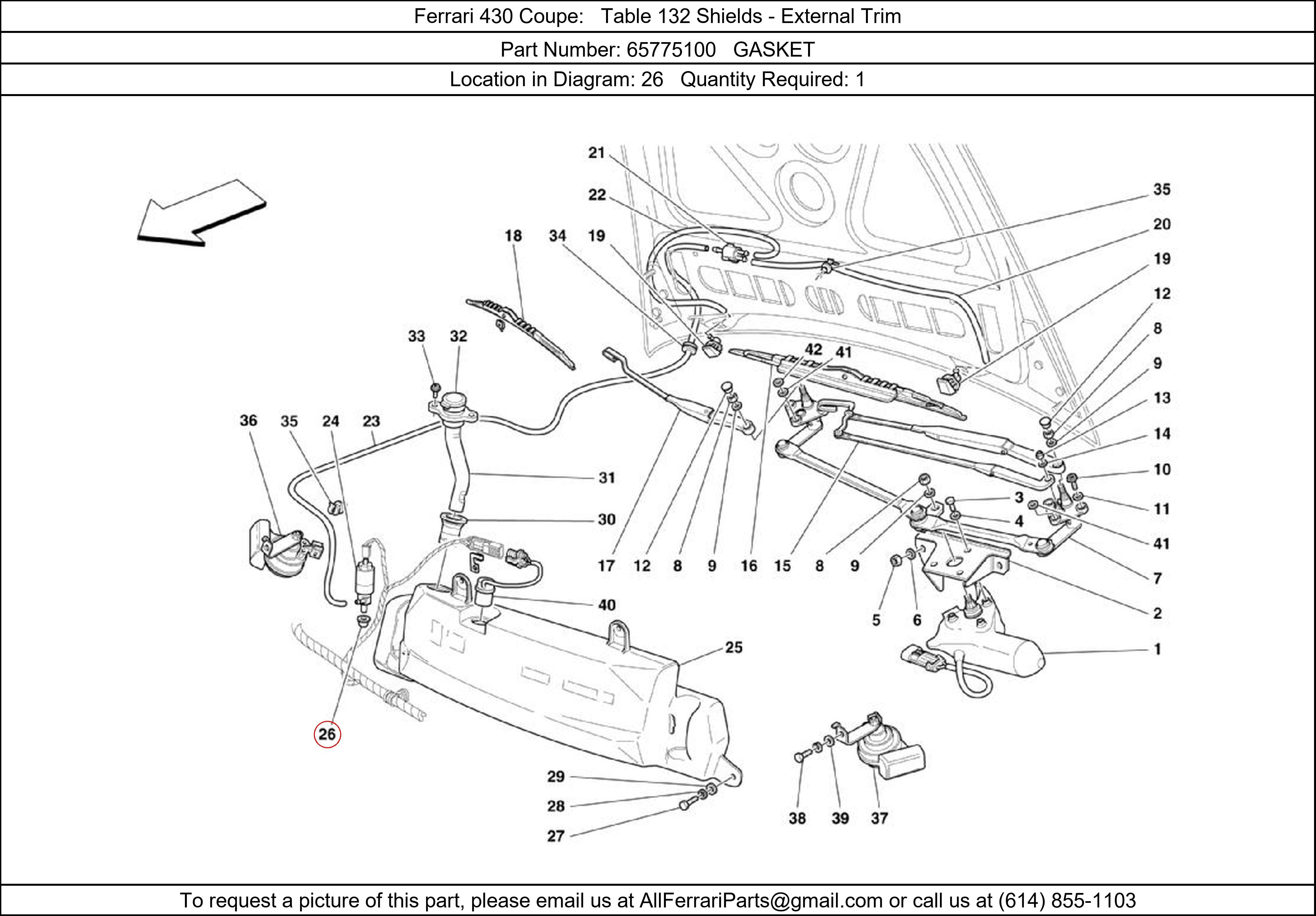 Ferrari Part 65775100