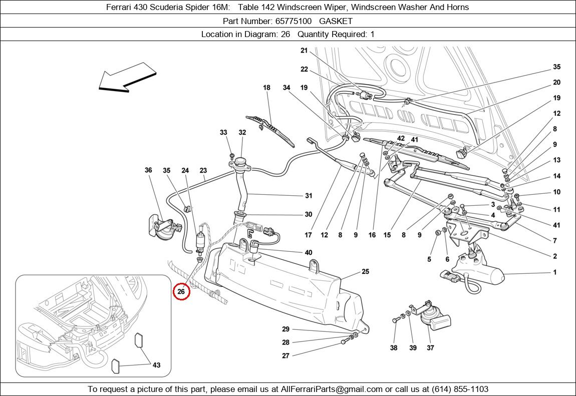 Ferrari Part 65775100