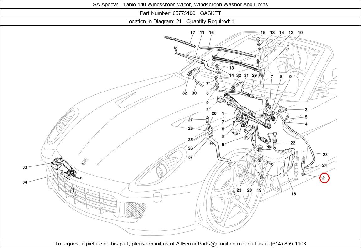 Ferrari Part 65775100