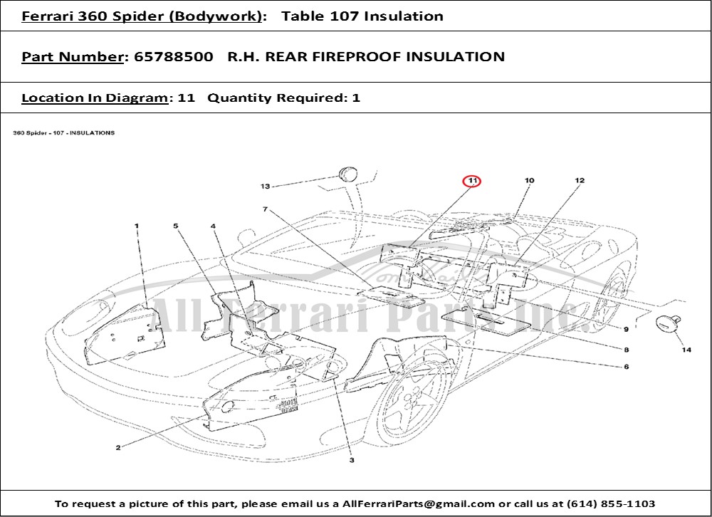 Ferrari Part 65788500