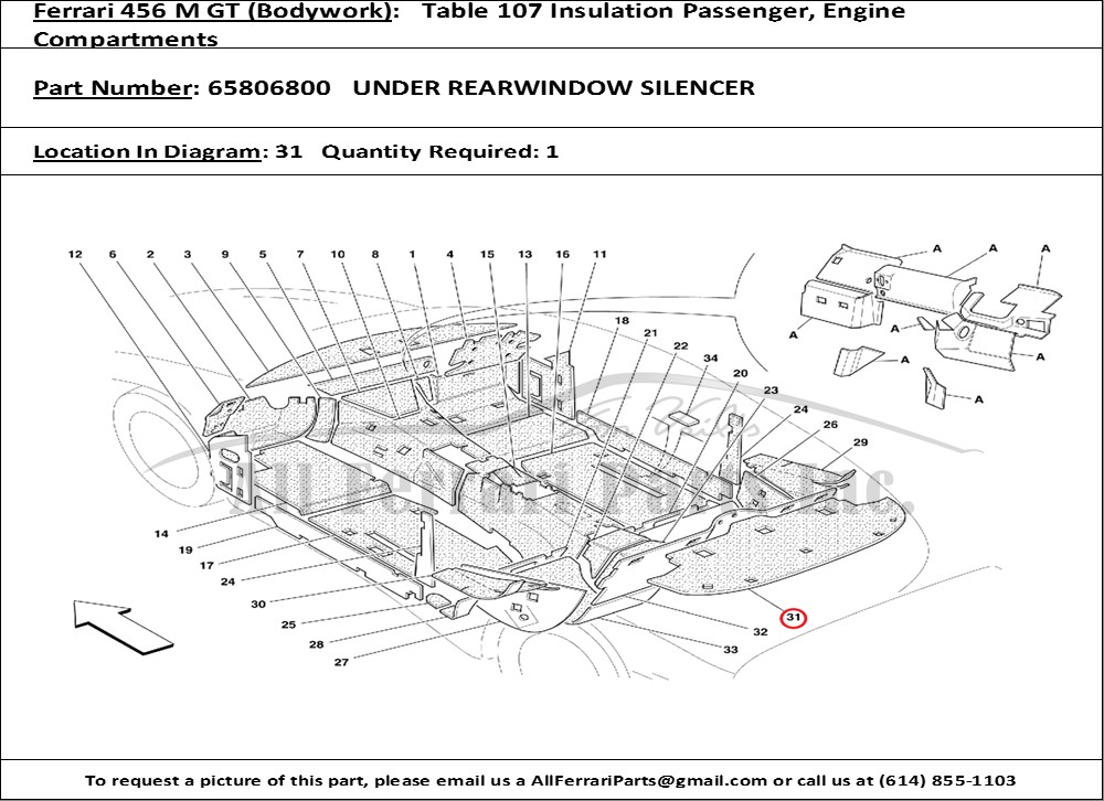 Ferrari Part 65806800