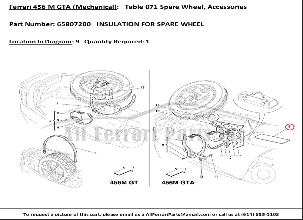 Ferrari Part 65807200