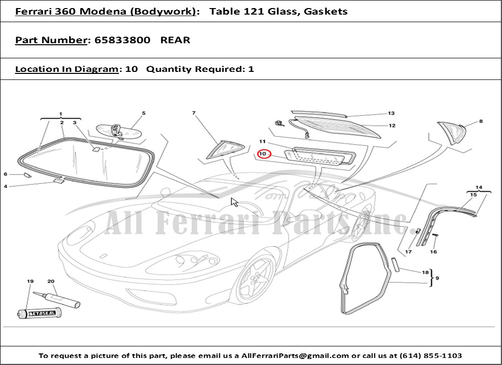 Ferrari Part 65833800