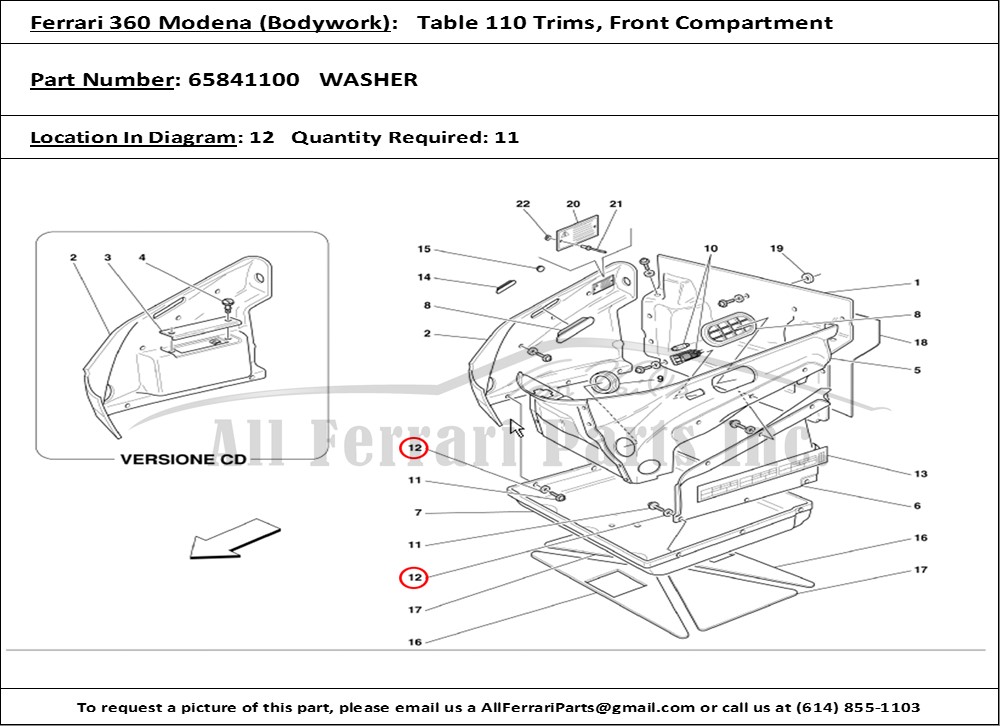 Ferrari Part 65841100