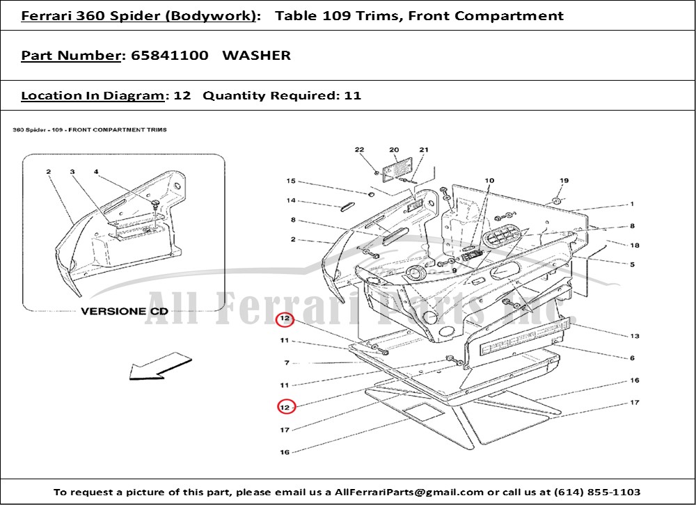 Ferrari Part 65841100