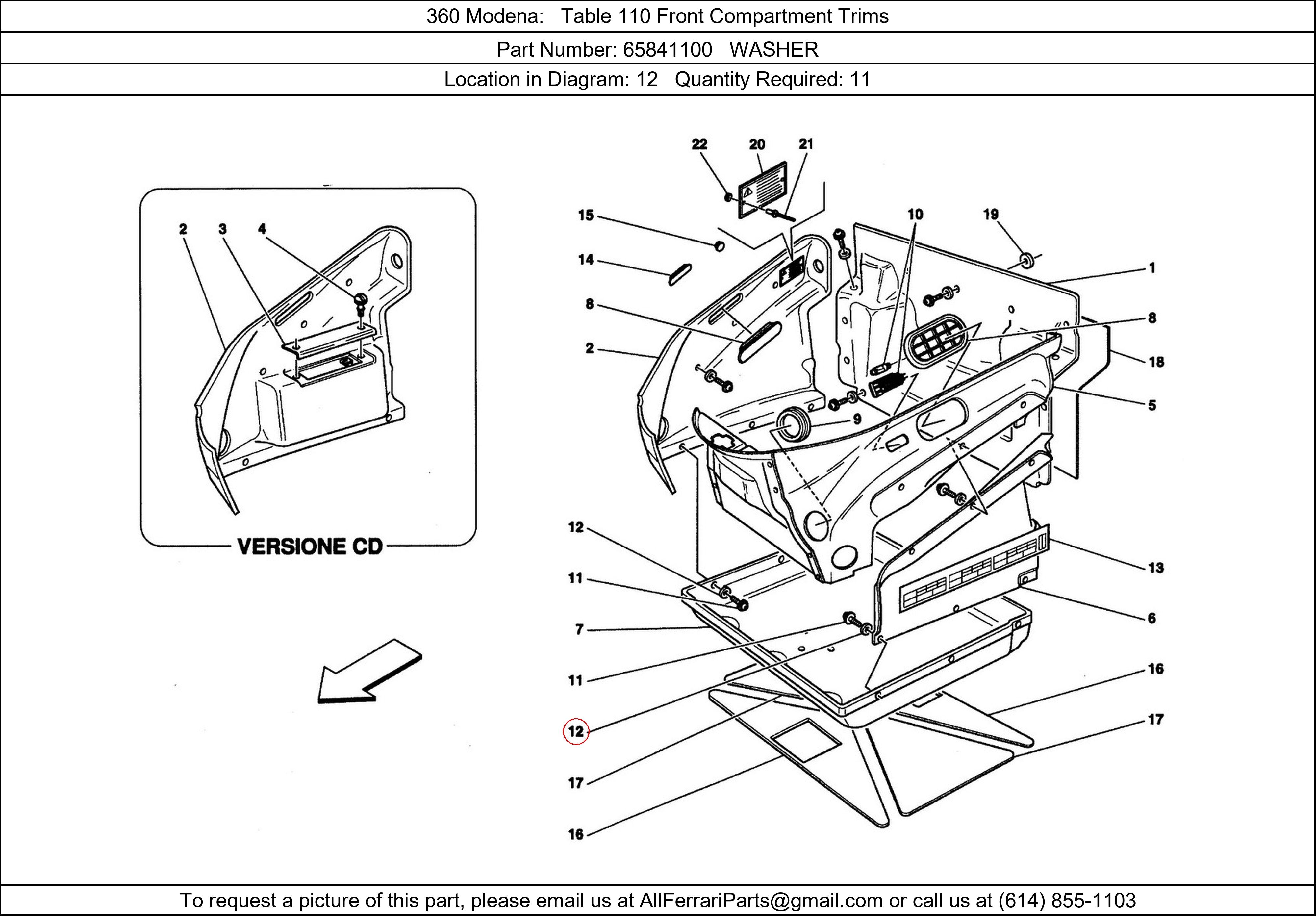 Ferrari Part 65841100