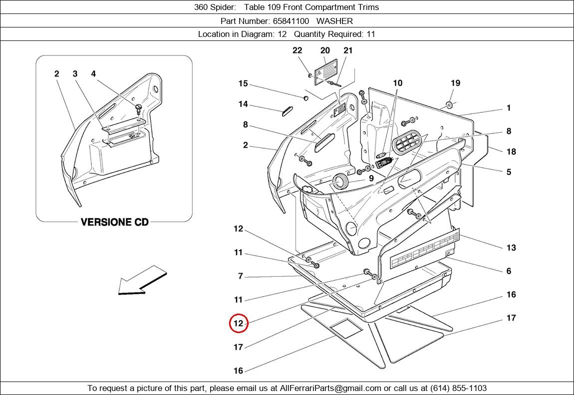 Ferrari Part 65841100