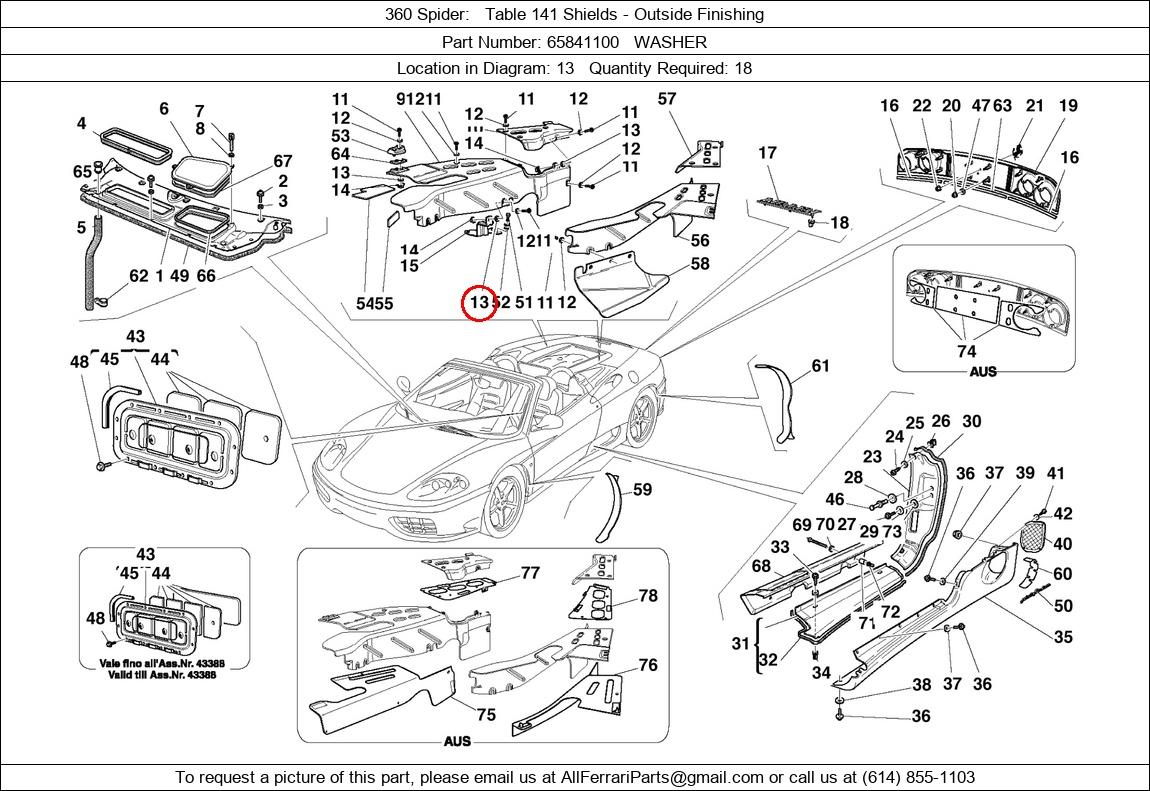 Ferrari Part 65841100