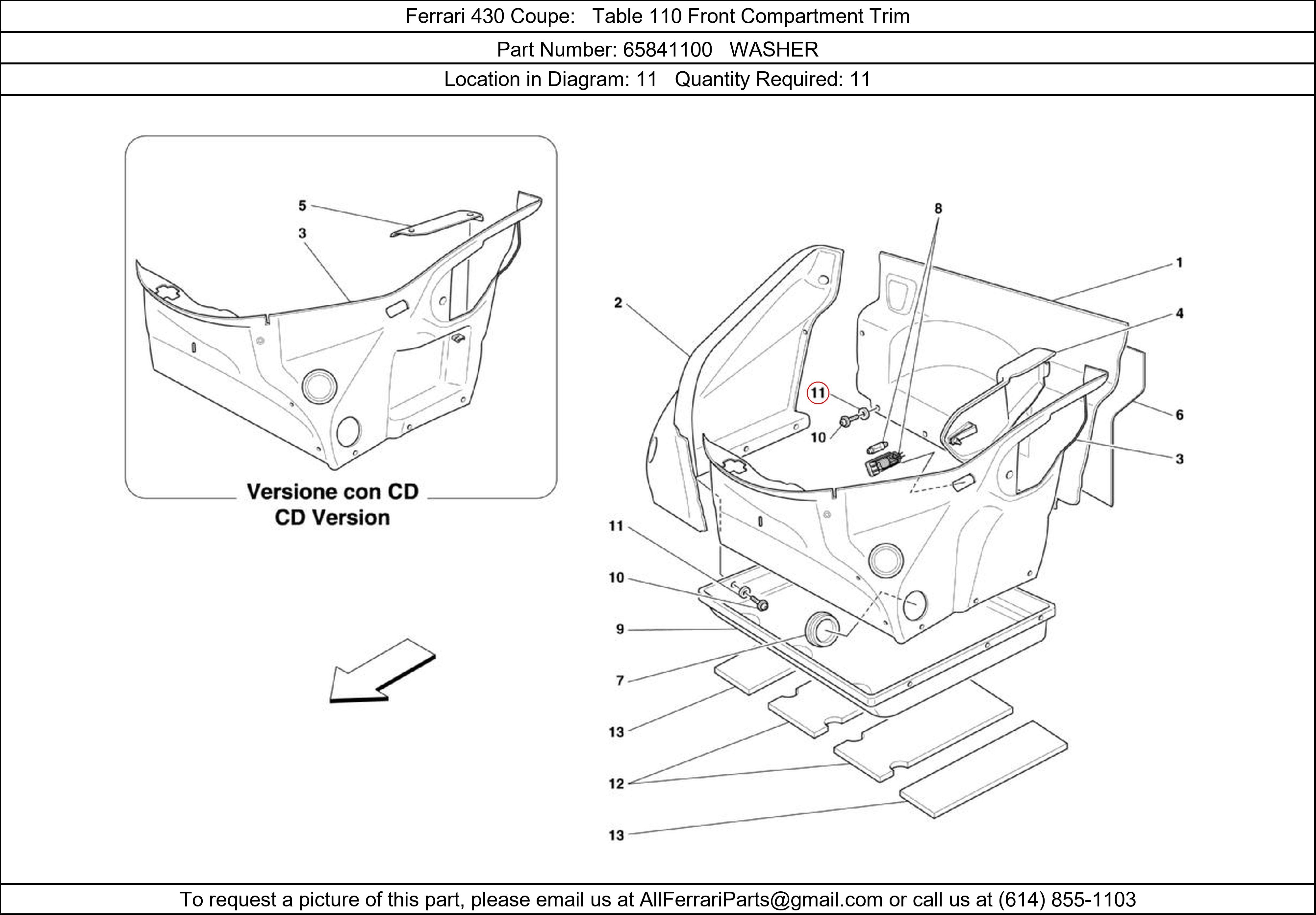 Ferrari Part 65841100